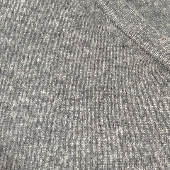 Quince Mongolian Cashmere V Neck Sweater in Grey - Picture 6 of 9